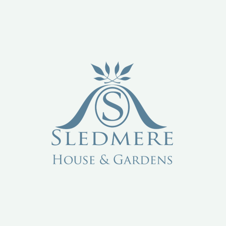 Sledmere House and Gardens logo featuring elegant typography and botanical elements.